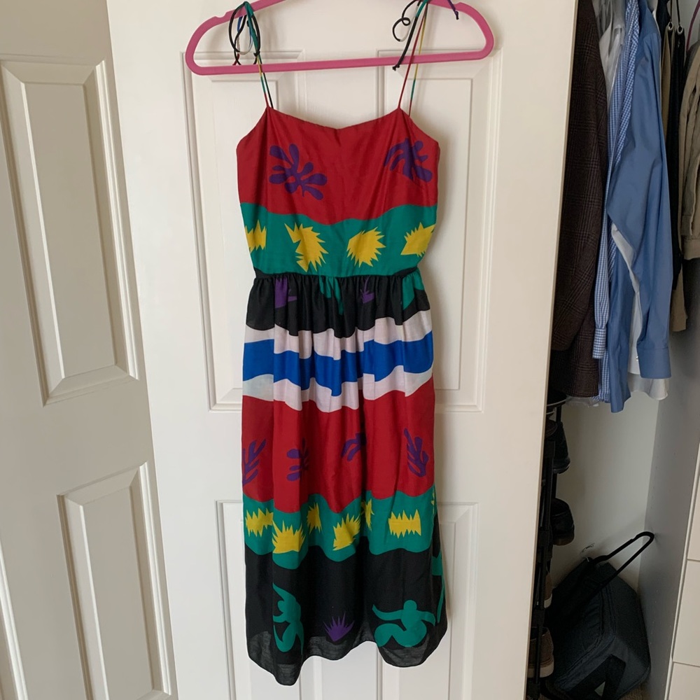 Jack Fuller Matisse Print Sundress 1970s